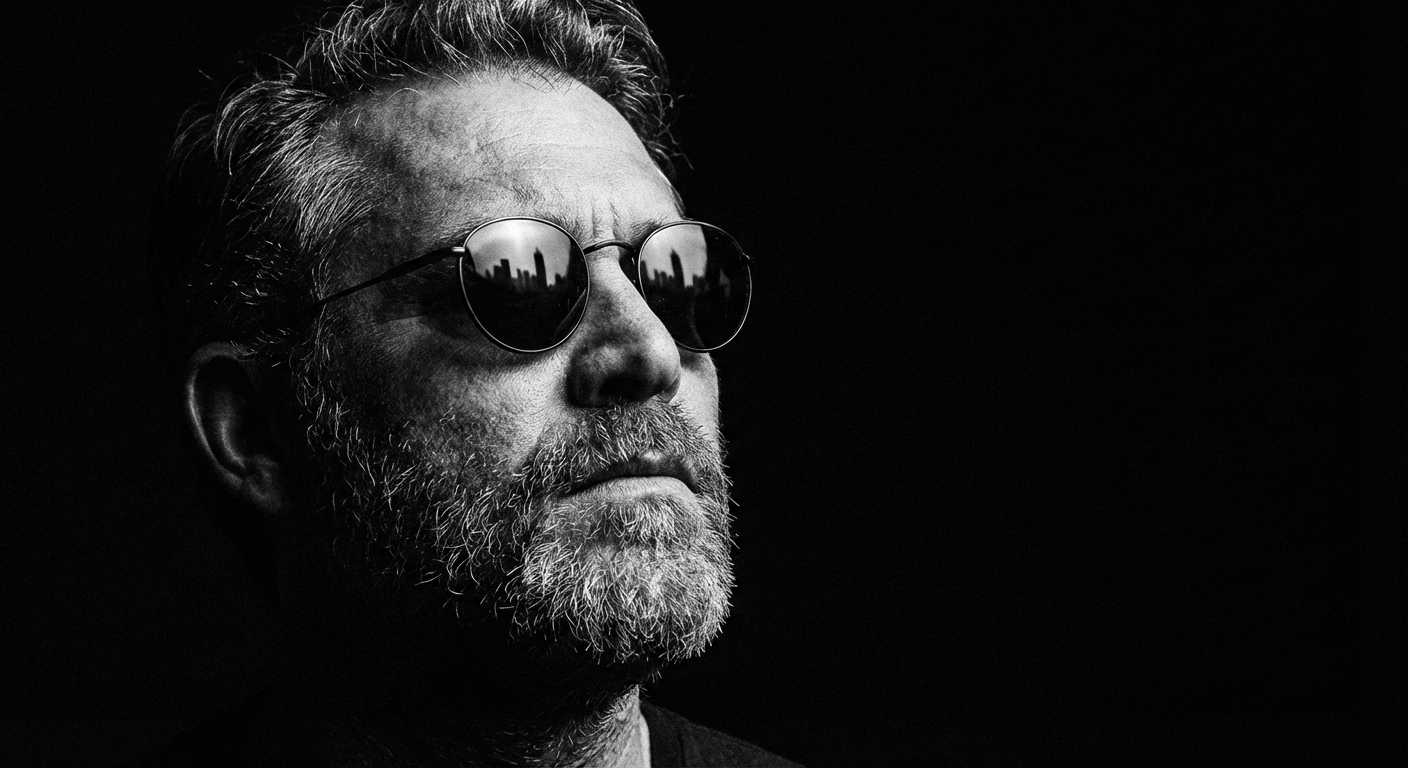 Urban Reflection in Dramatic Light